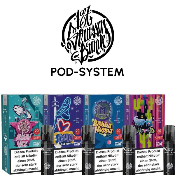 187 strassenbande pod system 187 Pod Kit - Basisgerät - Akku 500 mAh - Graffiti - E-Zigarette main image 0