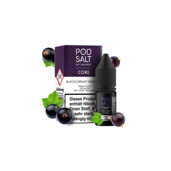 Pod Salt - Blackcurrant Mentol 10 ml - 20 mg/ml