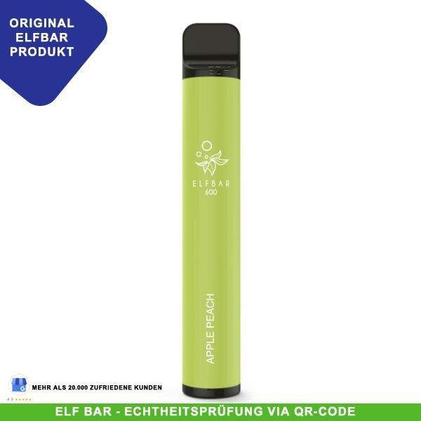 elfbar 600 apple peach ElfBar 600 Apple Peach Vape main image 0