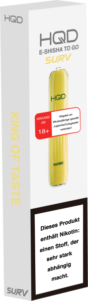 HQD Wave E-Zigarette - 600 Tropical Fruits (Mambo) 18mg