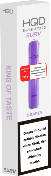 HQD Surv Vape - 600 Grapey 18mg