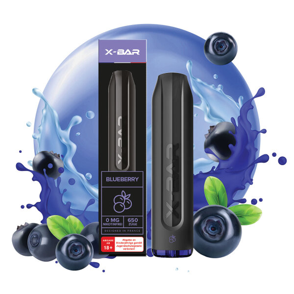 X-BAR - Blueberry - 0mg/ml (Nikotinfrei)