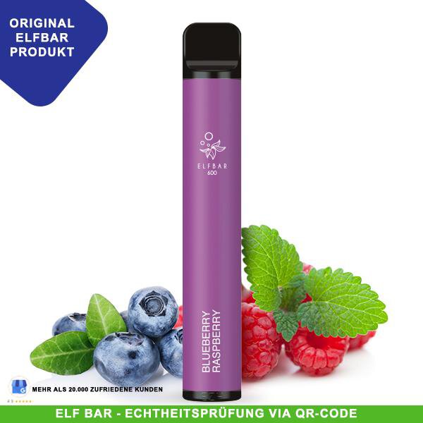Elf Bar 600 - Blueberry Raspberry 20mg/ml