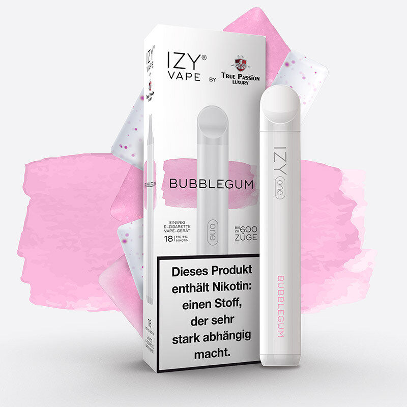 e liquid winkel IZY One Einweg E-Shisha 18mg/ml Bubblegum, 2,90 €