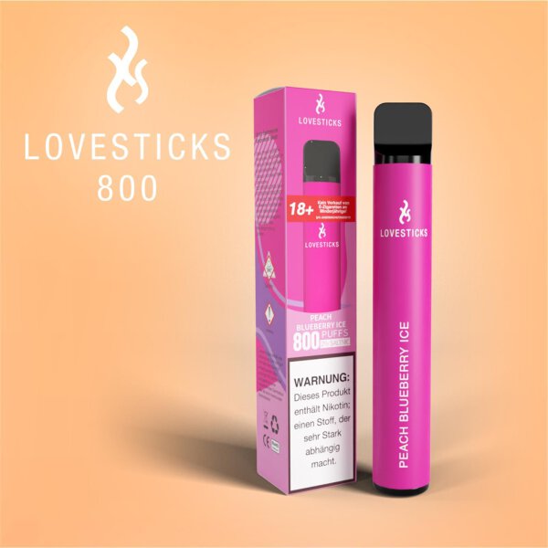 Lovesticks 800 - Peach Blueberry Ice 20mg/ml