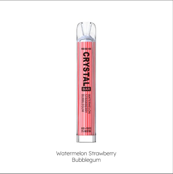 SKE Crystal Bar 600 - 2mg Watermelon Strawberry Bubblegum