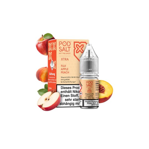 Pod Salt Xtra - Fuji Apple Peach - Nic Salt 10 mg/ml