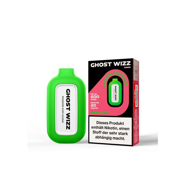 Vapes Bars® Ghost Wizz - Passion Kiwi Quava 20mg/ml