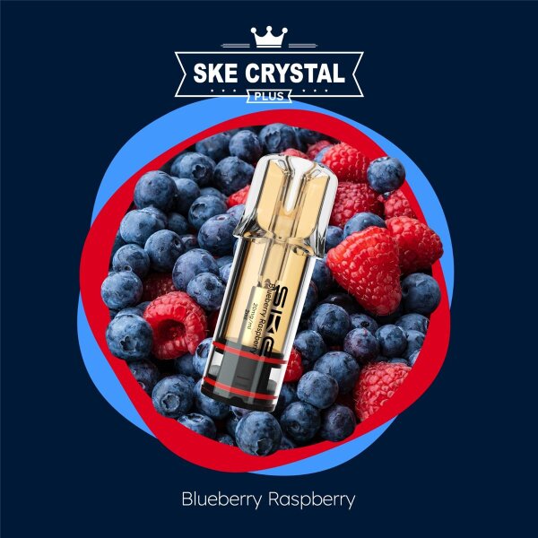 SKE Crystal Plus Pod - Blueberry Raspberry 20mg (2x pro Packung)
