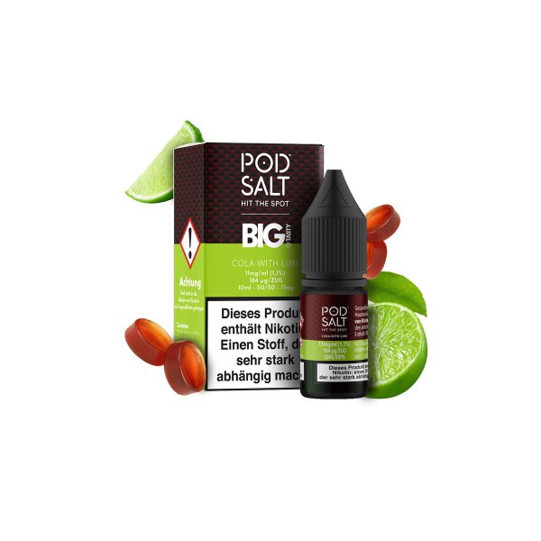 Pod Salt Fusion - Cola with Lime Nikotinsalz Liquid 10ml - 11mg