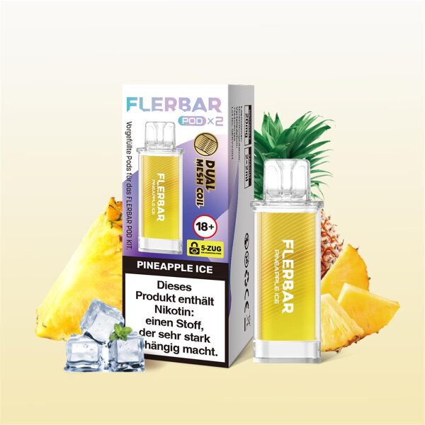 Flerbar Pod - Pineapple Ice 20mg (2x pro Packung)