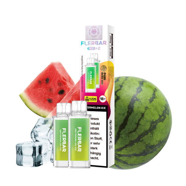Flerbar Pod - Watermelon Ice 20mg (2x pro Packung)