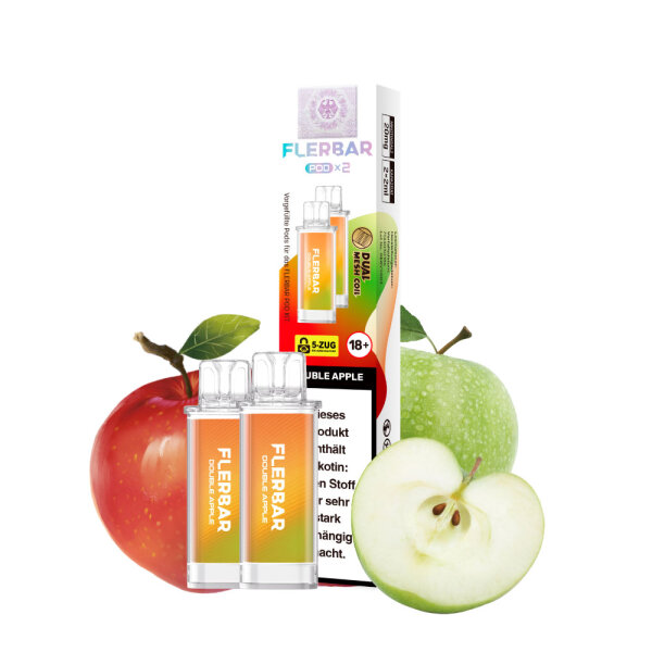 Flerbar Pod - Double Apple 20mg (2x pro Packung)