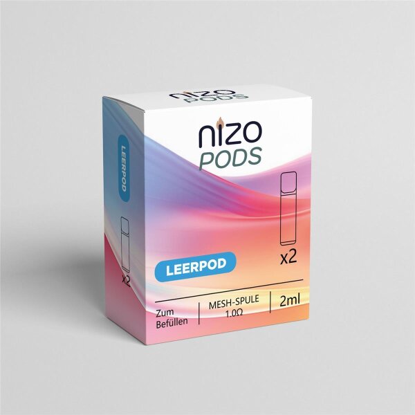 Nizo Leerpod (Kompatibel mit gängigen Akkus) 2ml (2er Pack)