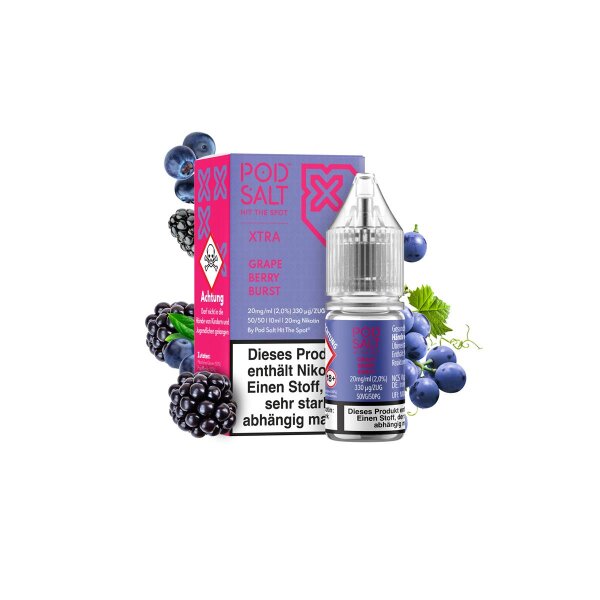 Pod Salt Xtra - Grape Berry Burst - Nic Salt 20 mg/ml