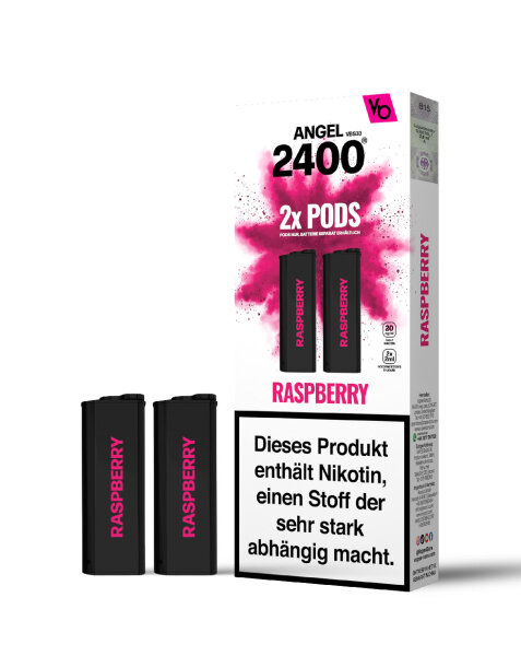 Vapes Bars® Angel Pod - Raspberry 20mg (2x pro Packung)
