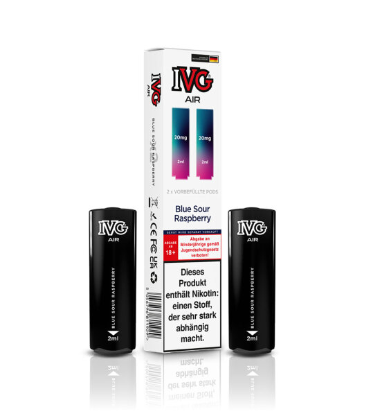 IVG Air 4 in 1 Pod - Blue Sour Raspberry 20mg (2er Pack)