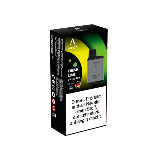 Adalya AD800 Einweg Vape - Fresh Lime 20mg