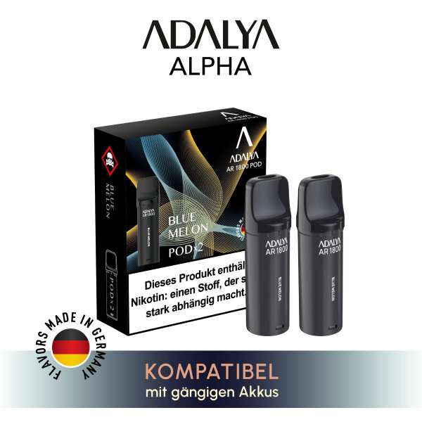 Adalya Alpha Pod - Blue Melon 20mg (2er Pack)