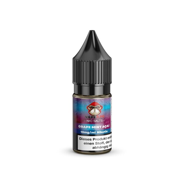 VapeApe Liquid - Grape Mint Acai 10mg