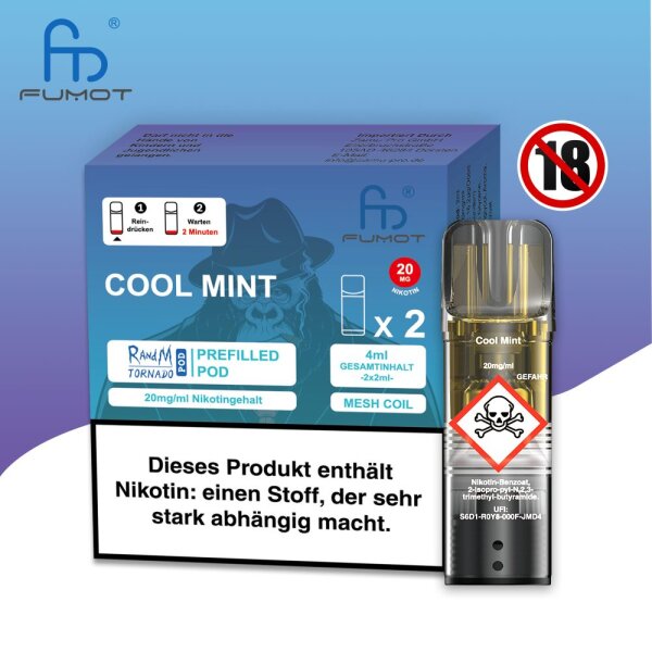 Randm Tornado Pod - Cool Mint 20mg/ml (2er Pack)