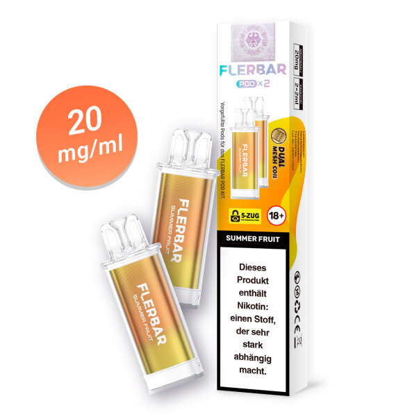Flerbar Pod - Summer Fruit 20mg (2x pro Packung)