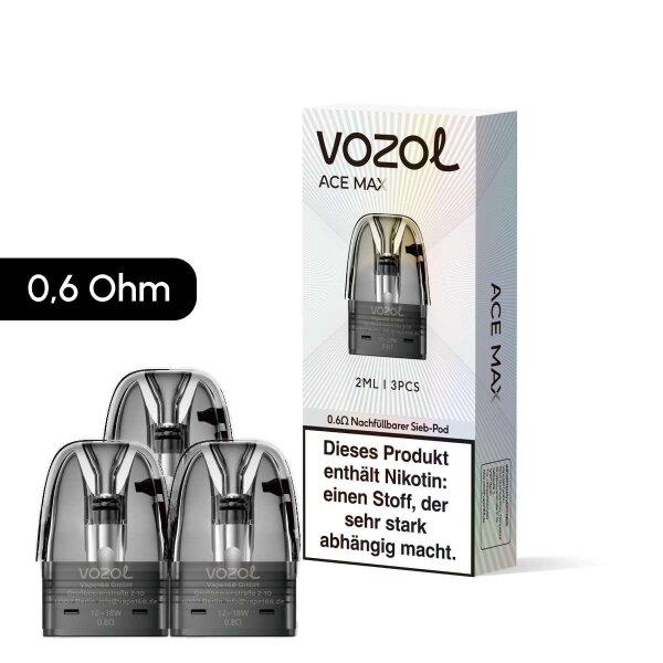 Vozol ACE Ersatzpod 0.6 Ohm (3er Pack)