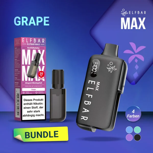 Elfbar Max Pod Grape 10ml + Akku