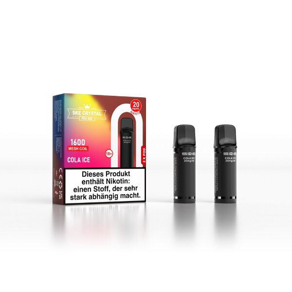 SKE Crystal Pro 800 Pod Cola Ice (2er Pack)