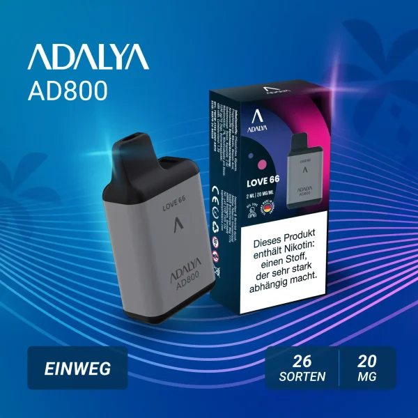 Adalya AD800 Einweg Vape - Alle Sorten 20mg