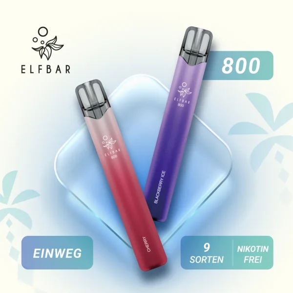 Nikotinfrei Elfbar 800 - Alle Sorten