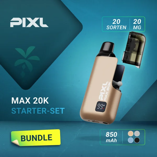 Pixl Max 20K Now Starter-Set - Akku + Pod
