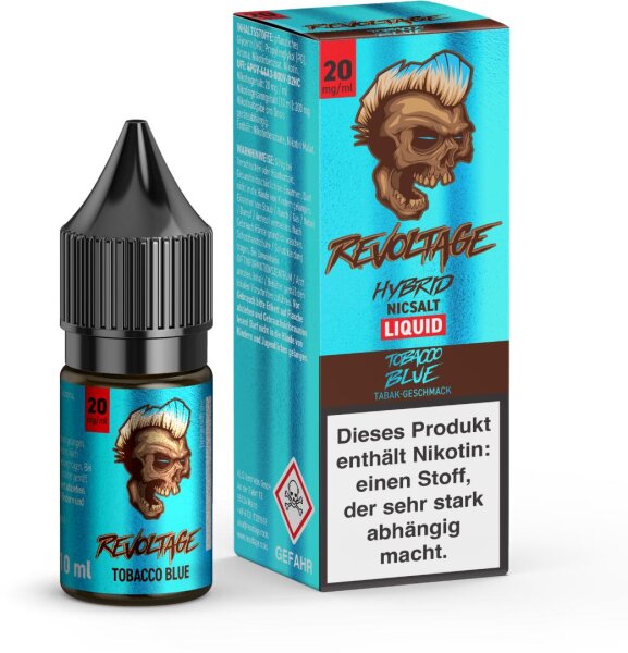 Revoltage Liquid 10ml Tobacco Blue 20mg