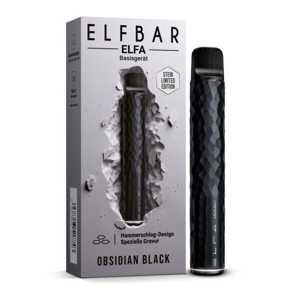 Elfbar Pod ELFA Kit Stein - Obsidian Black Limited Edition