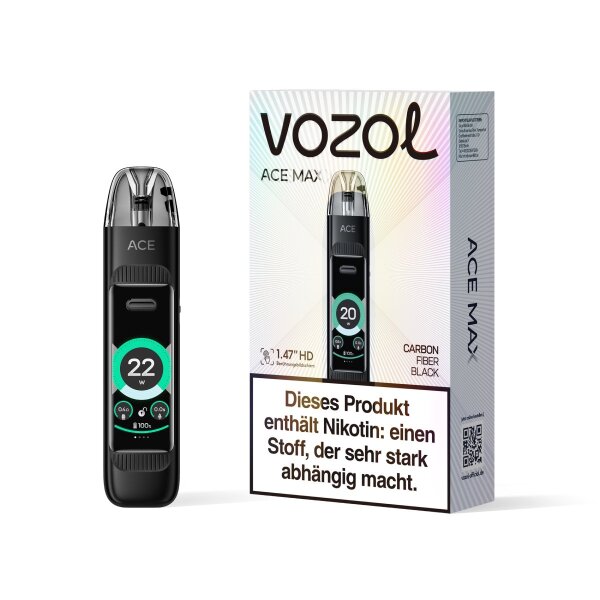 Vozol ACE MAX E-Zigarette Kit - Carbon Fiber Black