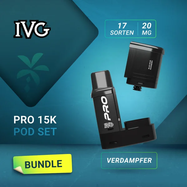 IVG Pro Pod 10ml + Verdampfer - Alle Sorten 20mg